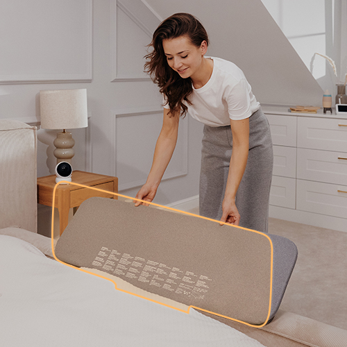 lionelo Lora Beige Sand – Tragbares Schutzgitter