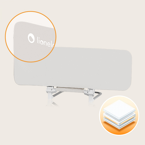 lionelo Lora Beige Sand – Tragbares Schutzgitter
