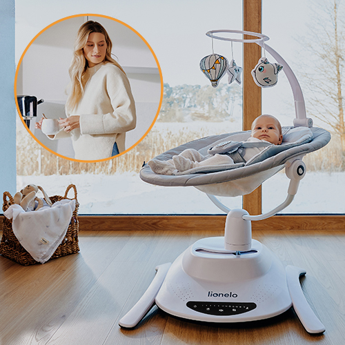 Lionelo Emma Plus Pink Scandi — Wózek spacerowy