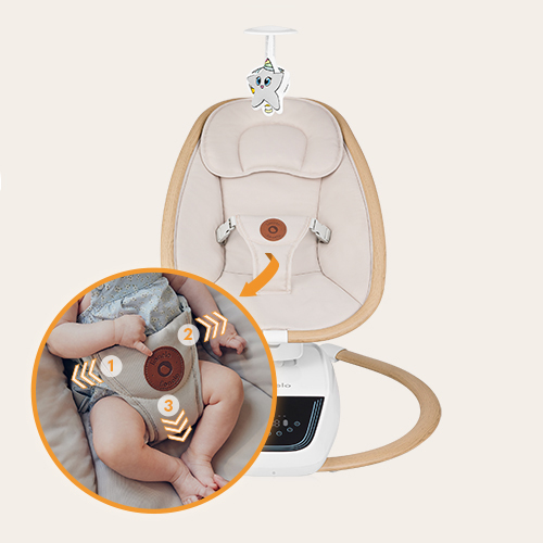 Lionelo Olivia Beige Natural - Babywippe