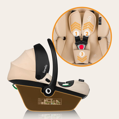 lionelo Astrid i-Size Beige Sand — Kindersitz