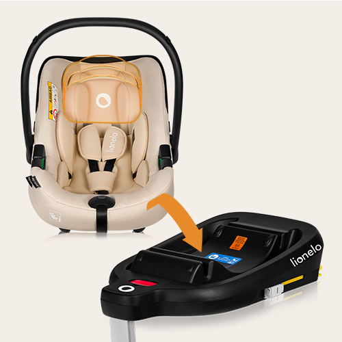 lionelo Astrid i-Size Beige Sand — Kindersitz