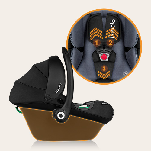 lionelo Astrid i-Size Black Grey — Kindersitz