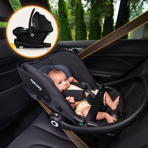 lionelo Astrid i-Size Black Grey — Kindersitz