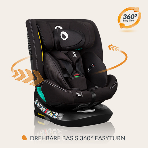 Lionelo Bastiaan One i-Size Black Carbon — Kindersit