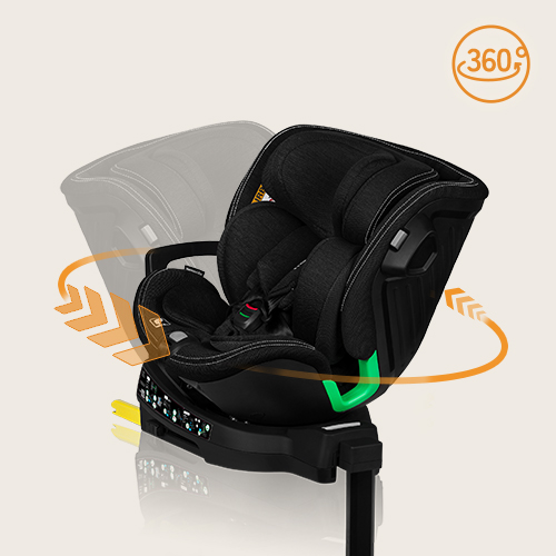 Lionelo Harmony i-Size Black Carbon Bamboo — Kindersitz