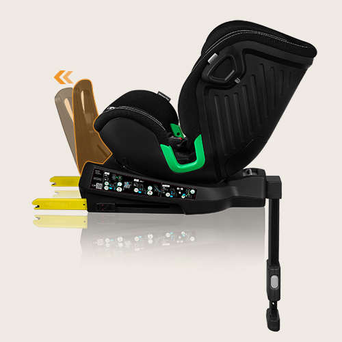 Lionelo Harmony i-Size Black Carbon Bamboo — Kindersitz
