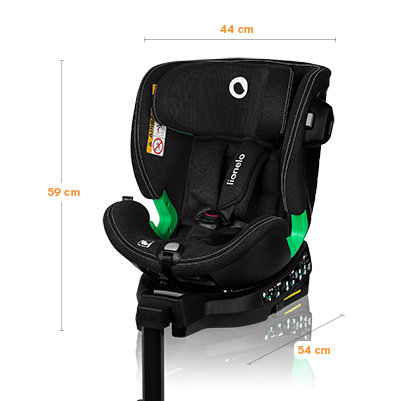 Lionelo Harmony i-Size Black Carbon Bamboo — Kindersitz