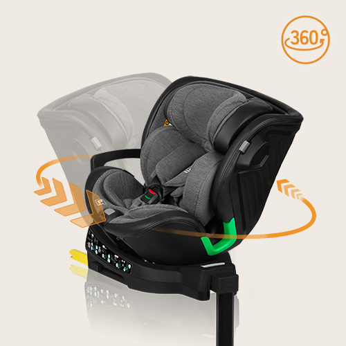 Lionelo Harmony i-Size Grey Graphite Leather