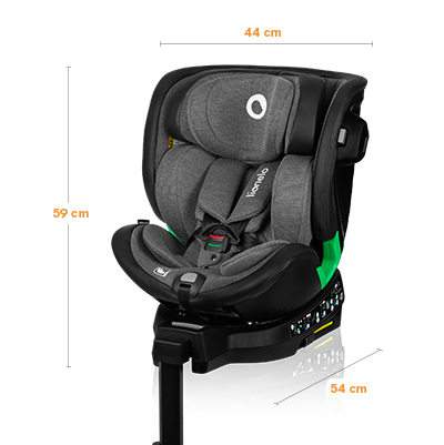 Lionelo Harmony i-Size Grey Graphite Leather