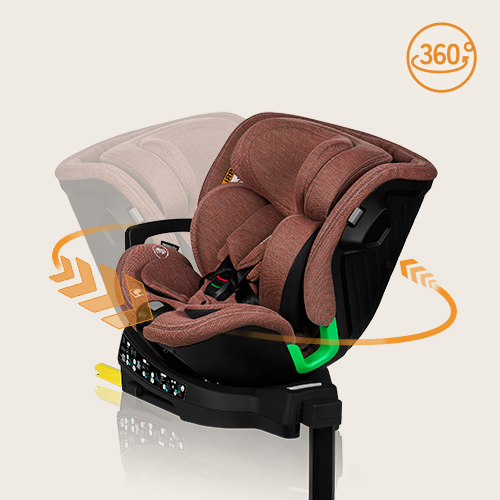 lionelo Harmony i-Size Red Brick Bamboo — Kindersitz
