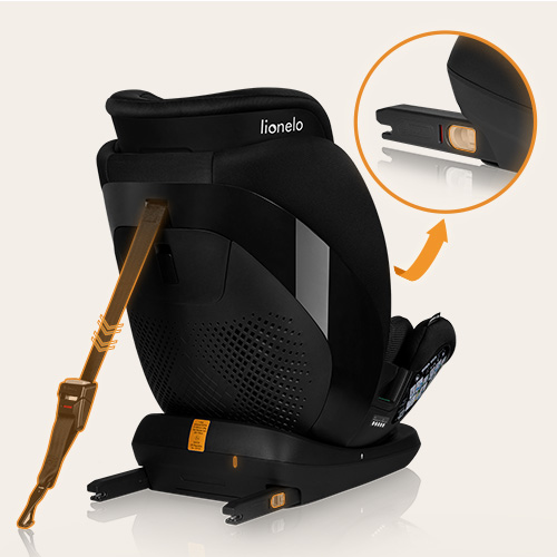 lionelo Lavender i-Size Black Carbon — Kindersitz