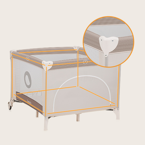 lionelo Bonnie Beige Sand — Laufgitter