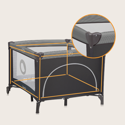 lionelo Bonnie Grey Scandi — Laufgitter