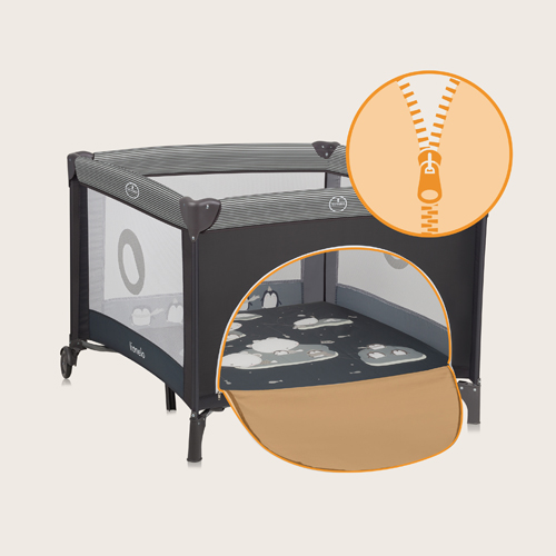 lionelo Bonnie Grey Scandi — Laufgitter