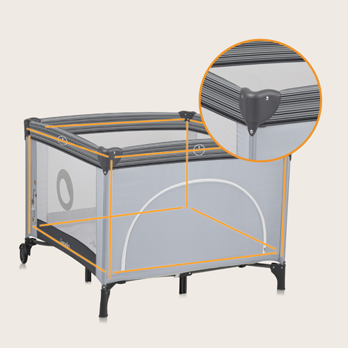 lionelo Bonnie Grey Stone — Laufgitter