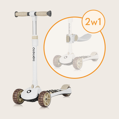 lionelo Franky Beige Latte — 2-in-1-Balance-Roller