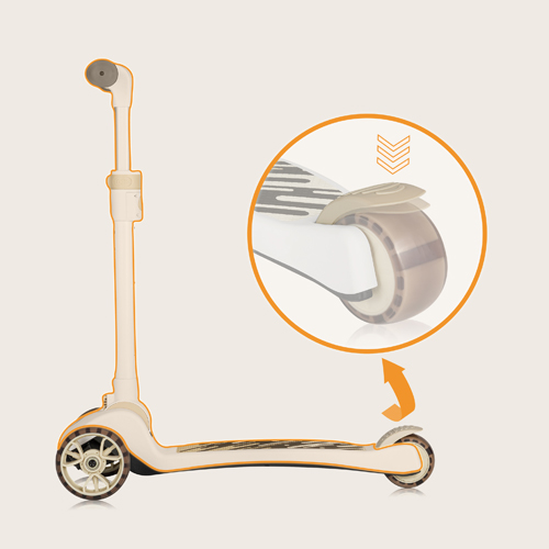 lionelo Franky Beige Latte — 2-in-1-Balance-Roller