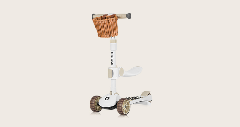 lionelo Franky Beige Latte — 2-in-1-Balance-Roller