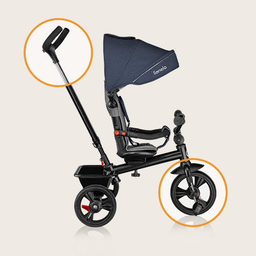 Lionelo Emma Plus Coral Pink — Buggy