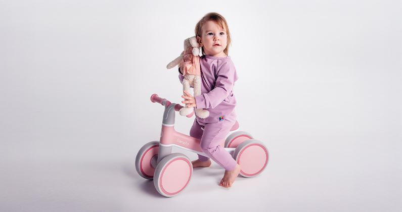 Lionelo Lilac Beige Sand – leżaczek-bujaczek