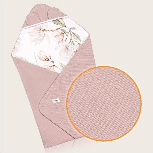 Lionelo Travel Swaddle Blanket Beige Magnolia — Otulacz do fotelika