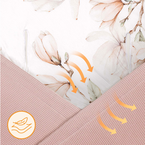 Lionelo Travel Swaddle Blanket Beige Magnolia — Otulacz do fotelika
