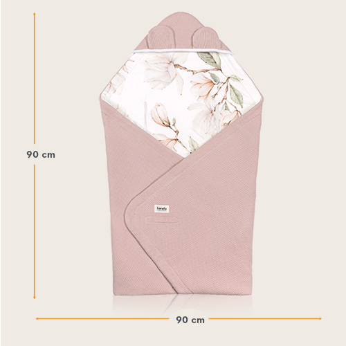 Lionelo Travel Swaddle Blanket Beige Magnolia — Otulacz do fotelika