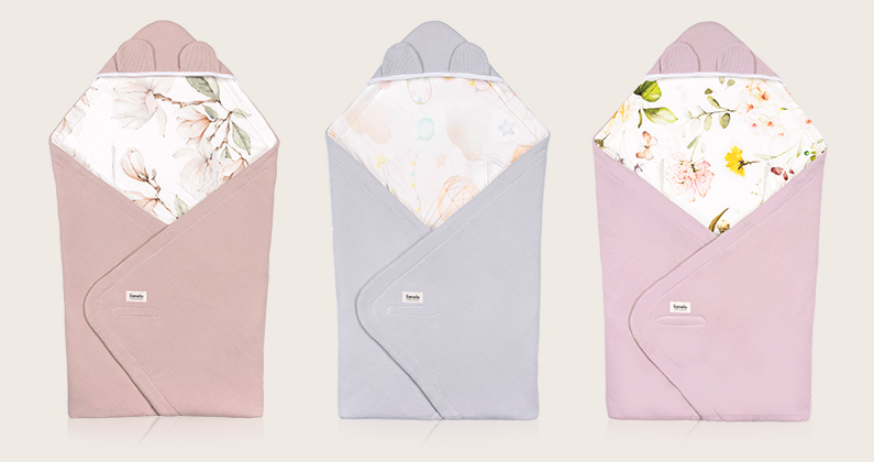 Lionelo Travel Swaddle Blanket Grey Balloon — Otulacz do fotelika
