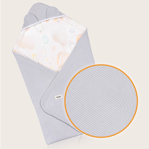 Lionelo Travel Swaddle Blanket Grey Balloon — Otulacz do fotelika