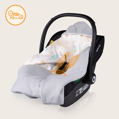 Lionelo Travel Swaddle Blanket Grey Balloon — Otulacz do fotelika