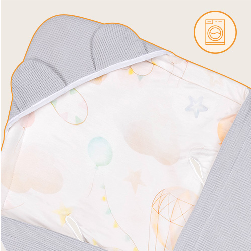 Lionelo Travel Swaddle Blanket Grey Balloon — Otulacz do fotelika