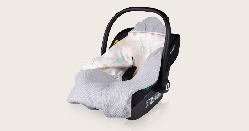 Lionelo Travel Swaddle Blanket Grey Balloon — Otulacz do fotelika
