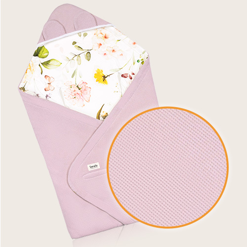 Lionelo Travel Swaddle Blanket Pink Flower — Otulacz do fotelika