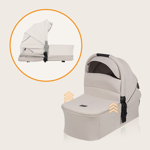 Lionelo Amber Plus 3-in-1 Beige Sand — Multifunktionskinderwagen