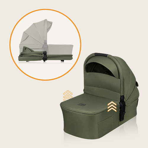 Lionelo Amber Plus 3 w 1 Green Forest — Multifunktionskinderwagen