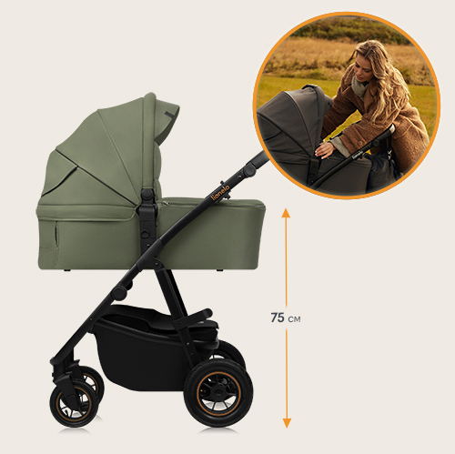 Lionelo Amber Plus 3 w 1 Green Forest — Multifunktionskinderwagen