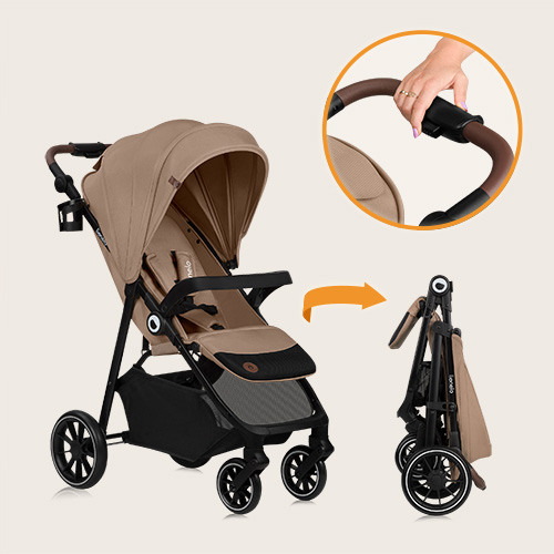 Lionelo Emma One Beige Sand — Wózek spacerowy