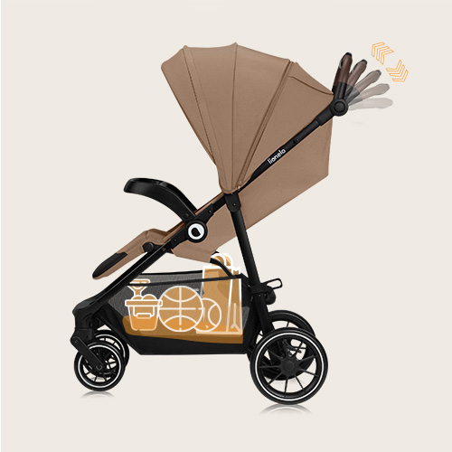 Lionelo Emma One Beige Sand — Wózek spacerowy