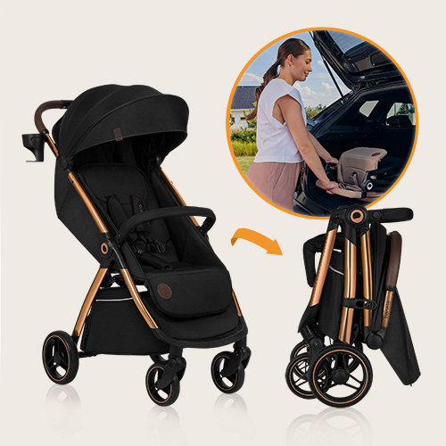 Lionelo Emma One Black Onyx — Wózek spacerowy