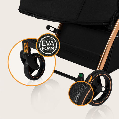 Lionelo Emma One Black Onyx — Wózek spacerowy