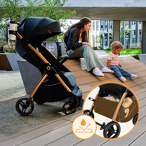Lionelo Emma One Black Onyx — Wózek spacerowy
