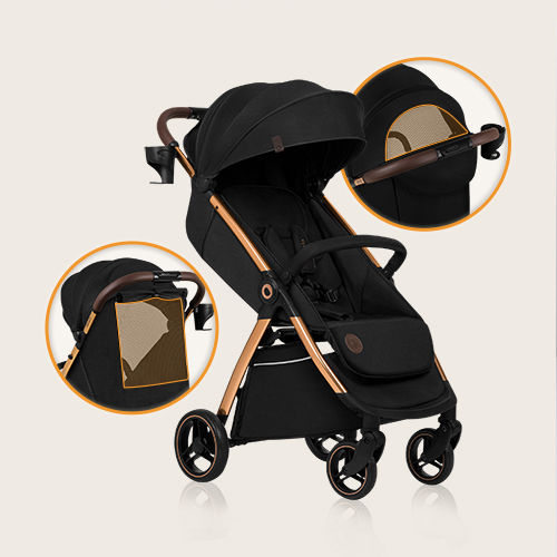 Lionelo Emma One Black Onyx — Wózek spacerowy