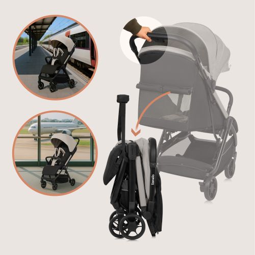 Kompakter Buggy, ideal für Reisen.