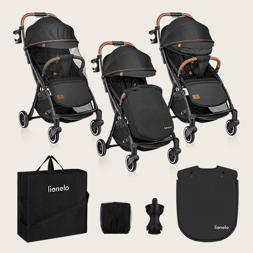 Lionelo Julie One Black — Wózek spacerowy