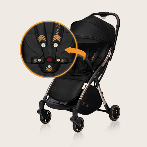 Lionelo Julie One Black Gold — Wózek spacerowy