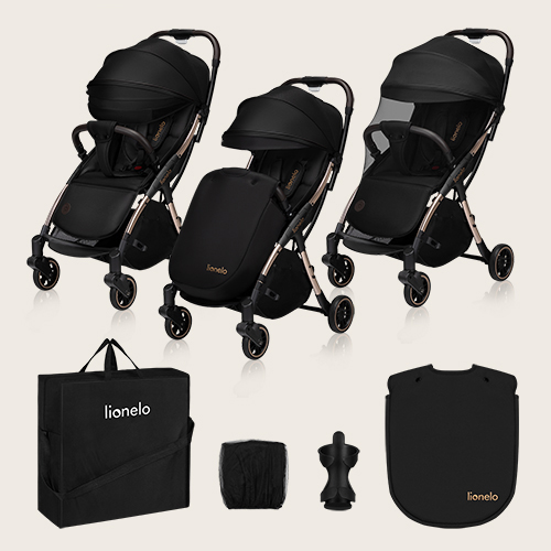 Lionelo Julie One Black Gold — Wózek spacerowy
