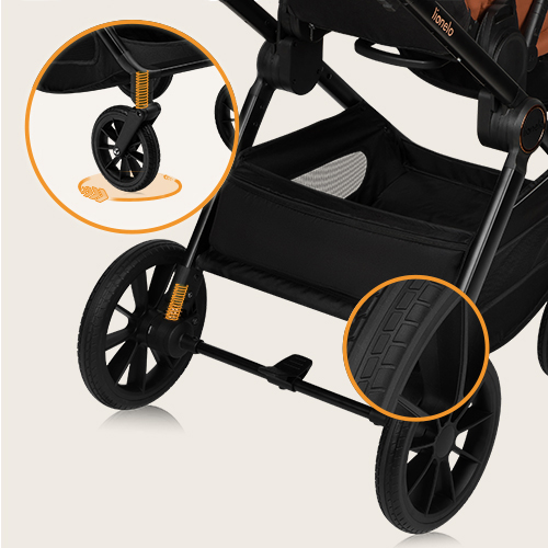 Lionelo Layla 2 w 1 Brown Rust — Wózek wielofunkcyjny