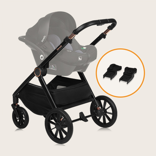 Lionelo Layla 2 w 1 Brown Rust — Wózek wielofunkcyjny