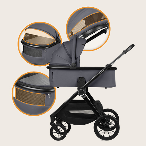 Lionelo Layla 2in1 Grey Stone — Kombikinderwagen